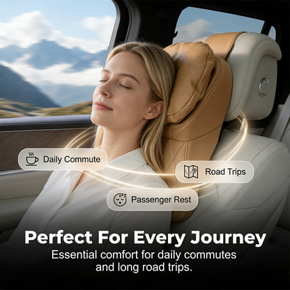 Aero Car Headrest | Ergonomic PU Leather Support 1