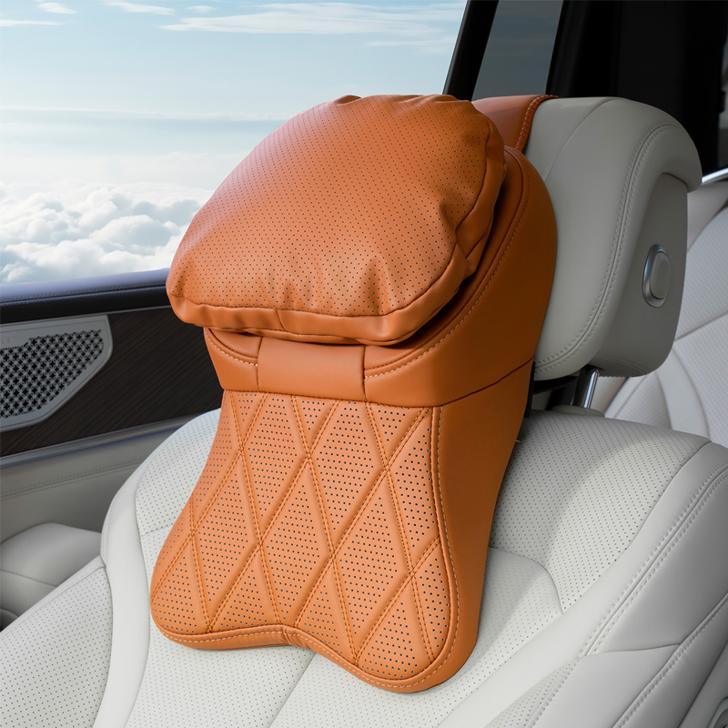 Aero Car Headrest | Ergonomic PU Leather Support 11