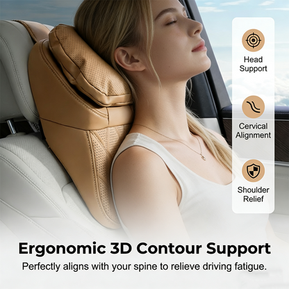 Aero Car Headrest | Ergonomic PU Leather Support 3