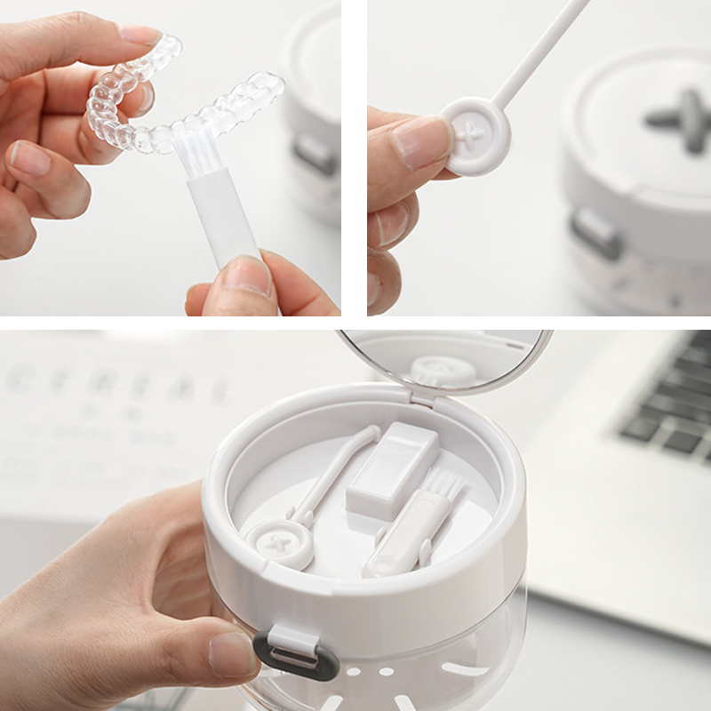Aero Dental Retainer Case | All-in-One Storage, Leak-Proof Design 7