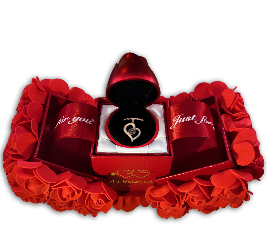 Amora Pendant Rose | Nano-Micro Engraving, Elegant Gift 1