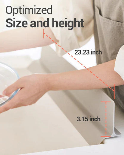 AquaGuard Splash Barrier | Premium Silicone, 49cm Coverage 2