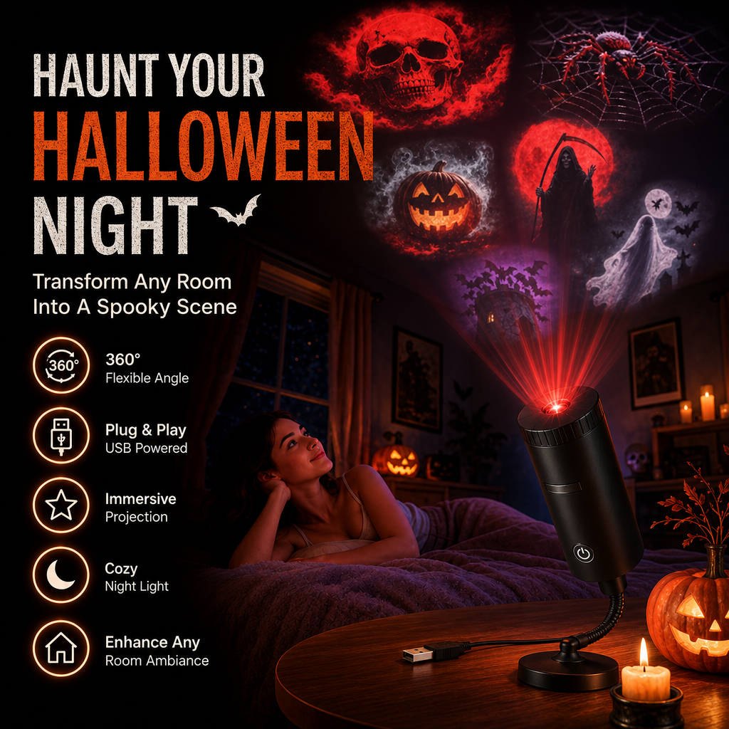 AstraGlow Galaxy Lamp | 360° Rotating Night Light Projector 2