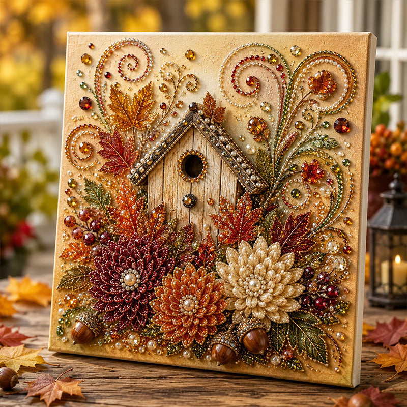 Aurelia 3D Pearl Painting Kit | Autumn Decor, 20cm x 20cm 12