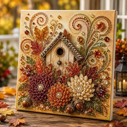 Aurelia 3D Pearl Painting Kit | Autumn Decor, 20cm x 20cm 12