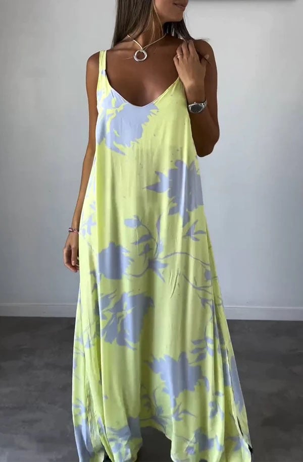 Aurelia Womens Dress | Floral Print, Backless, Polyester Summer Dress 0