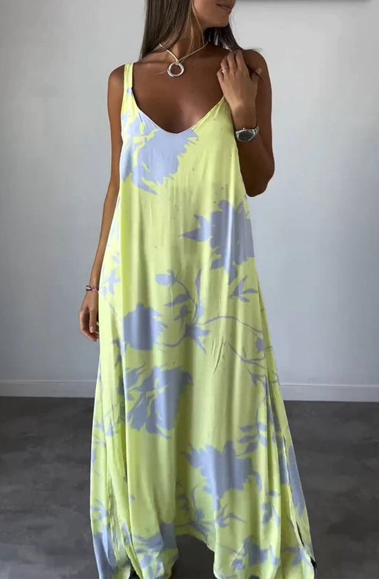 Aurelia Womens Dress | Floral Print, Backless, Polyester Summer Dress 0