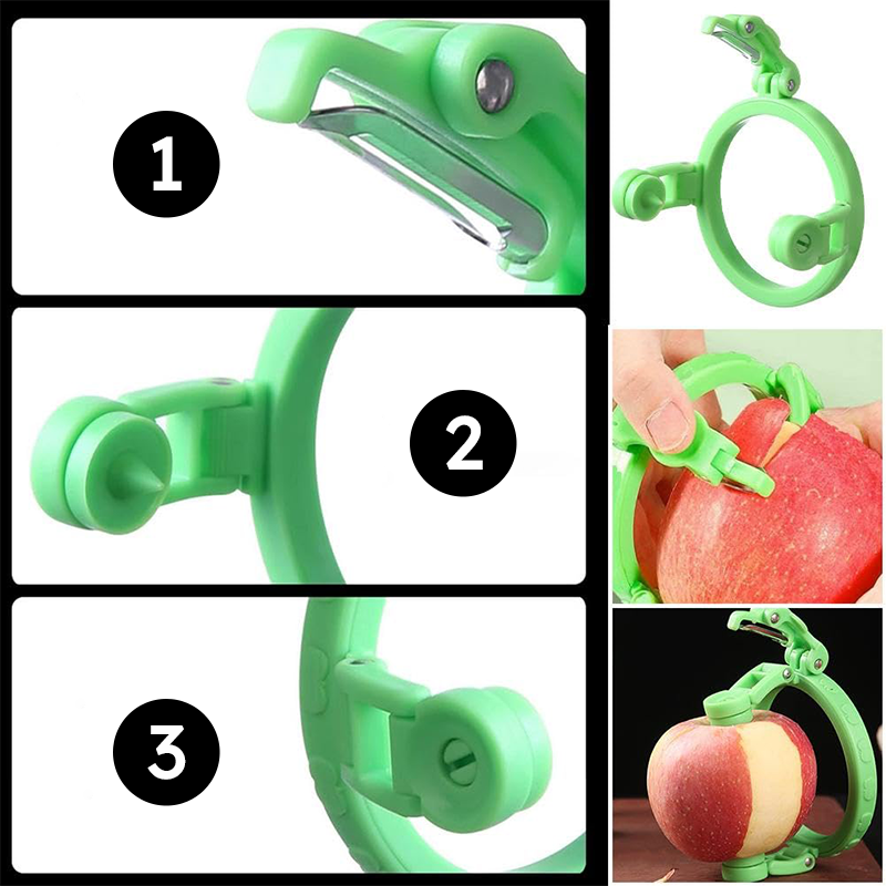 Avela Apple Peeler | Manual Stainless Steel Blades, Effortless Fruit Peeling 7