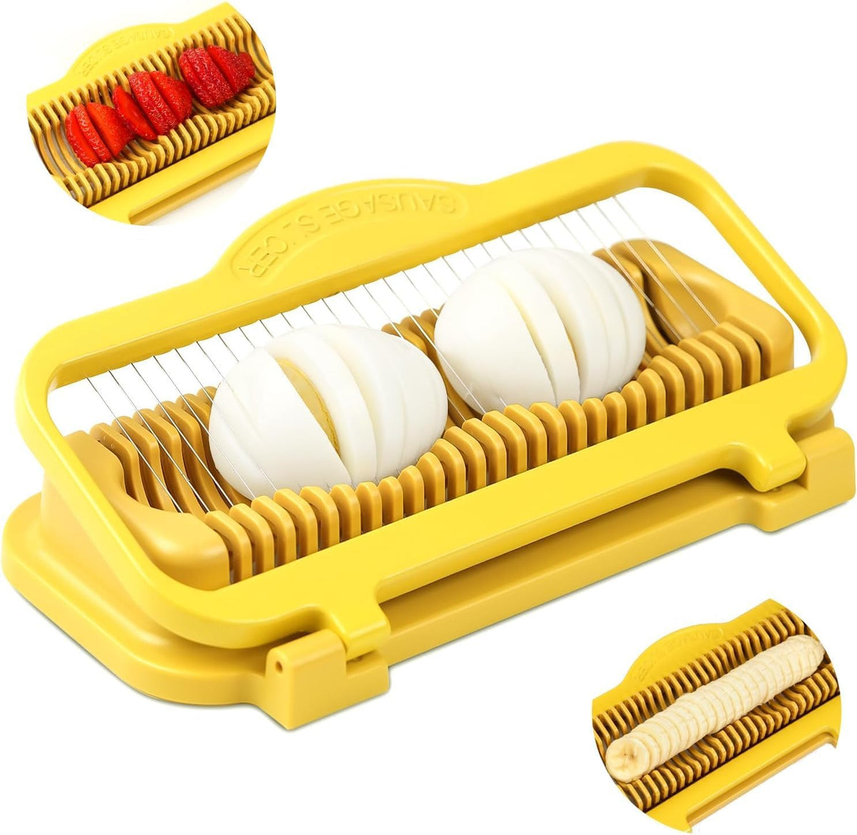 Bana Slicer Pro | Multifunctional Egg and Fruit Cutter, Easy to Clean