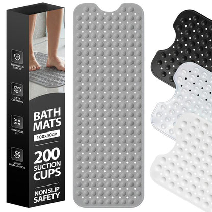 BatheSafe Non-Slip Bath Mat | Textured PVC, Suction Cups, 100 cm x 40 cm 1