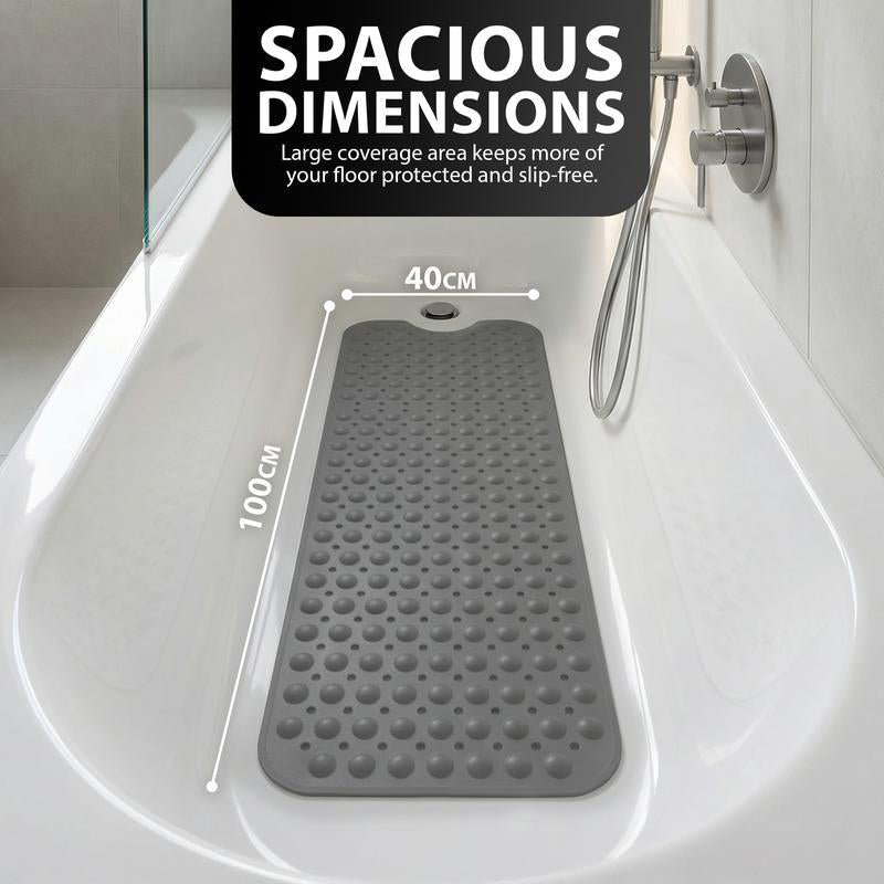 BatheSafe Non-Slip Bath Mat | Textured PVC, Suction Cups, 100 cm x 40 cm 5