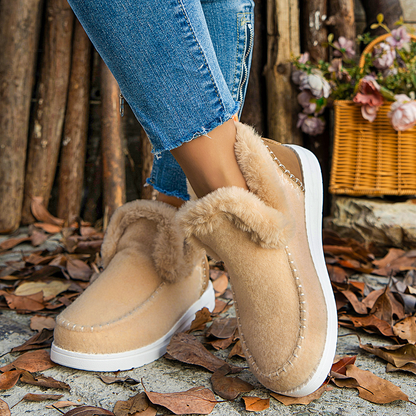 Velloro Bloom — Women’s Weatherproof Fleece-Lined Boots for Winter