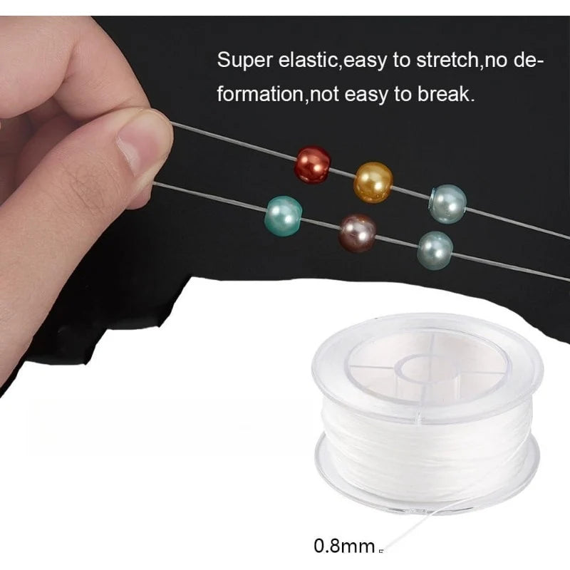 Bela Crystal Beading Cord | Elastic Thread for Bracelets, Invisible, Strong 1