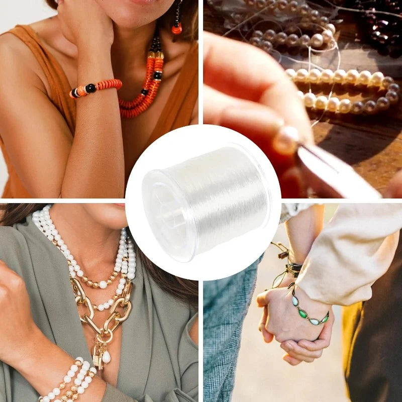 Bela Crystal Beading Cord | Elastic Thread for Bracelets, Invisible, Strong 2