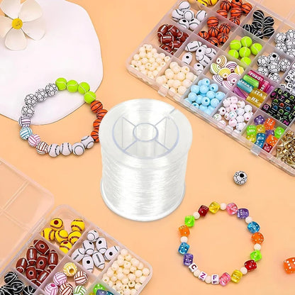 Bela Crystal Beading Cord | Elastic Thread for Bracelets, Invisible, Strong 4