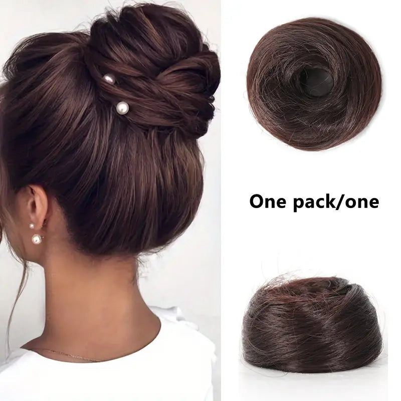 Bela Curly Bun | Synthetic Hair Piece for Instant Volume 2