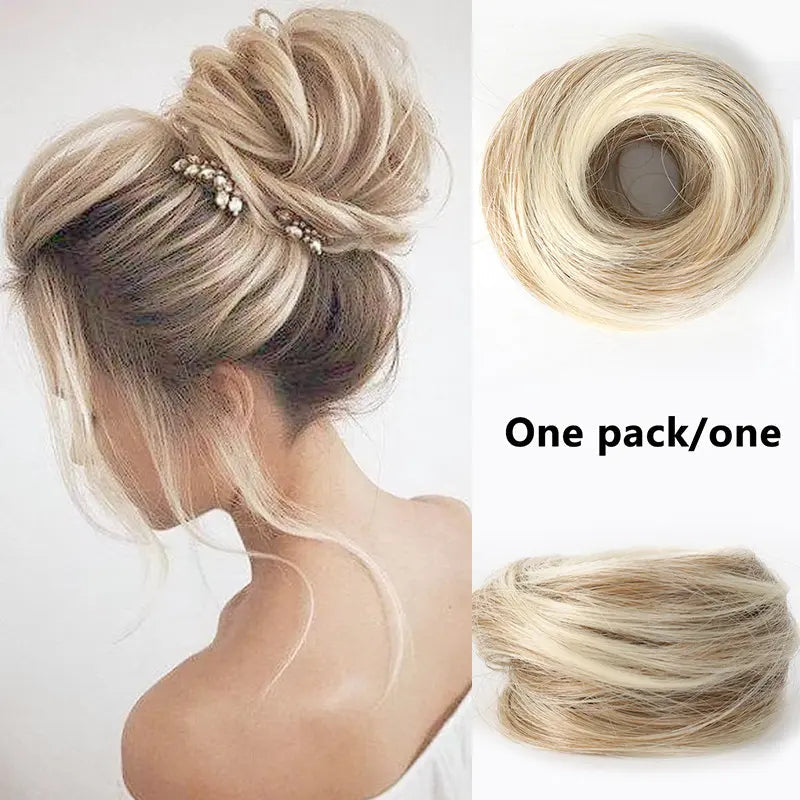 Bela Curly Bun | Synthetic Hair Piece for Instant Volume 5