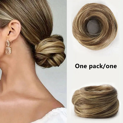 Bela Curly Bun | Synthetic Hair Piece for Instant Volume 6
