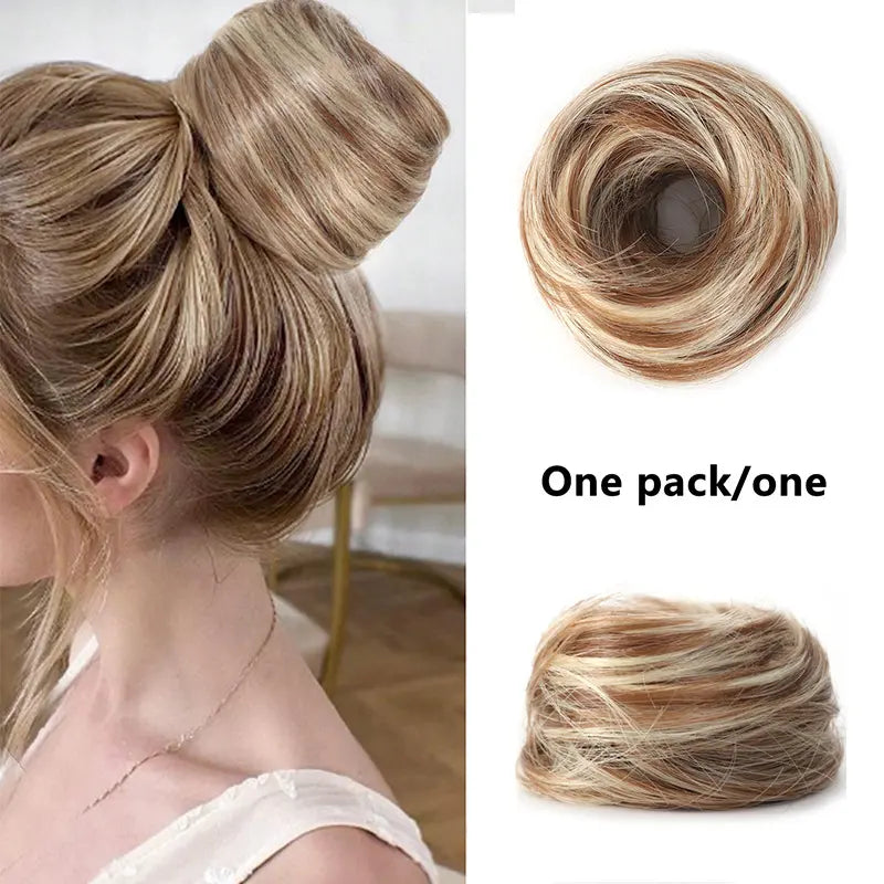 Bela Curly Bun | Synthetic Hair Piece for Instant Volume 7