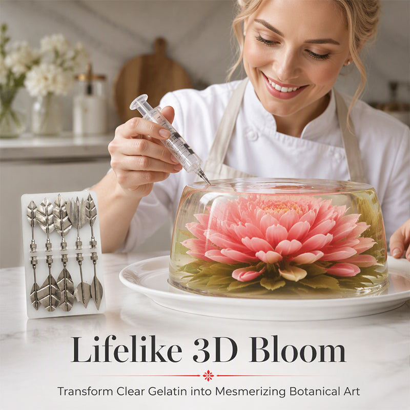 Bella 3D Gelatin Art Tool Set | Stainless Steel, Ergonomic Syringe 0