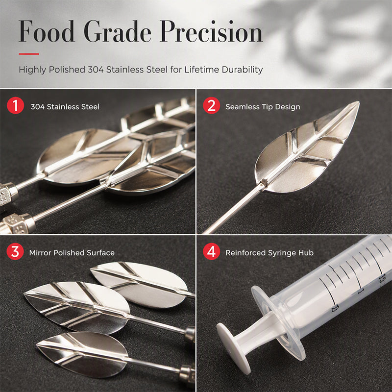 Bella 3D Gelatin Art Tool Set | Stainless Steel, Ergonomic Syringe 3