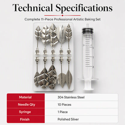 Bella 3D Gelatin Art Tool Set | Stainless Steel, Ergonomic Syringe 6