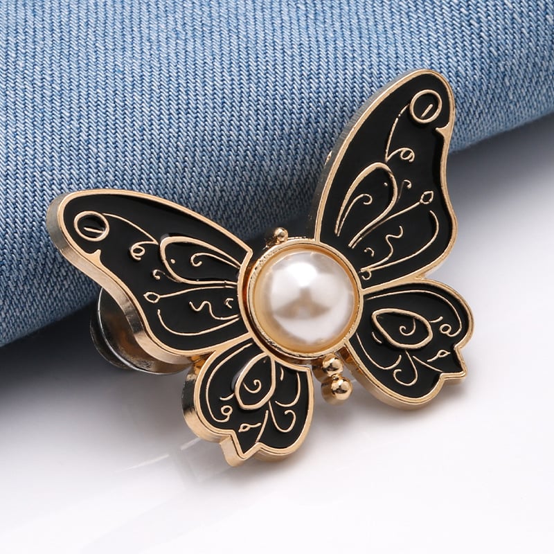Bella Butterfly Clips | Metal Adjustable, No-Sew Design