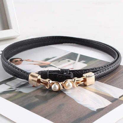 Bella Fashion Belt | Pearl Buckle Elegance 1