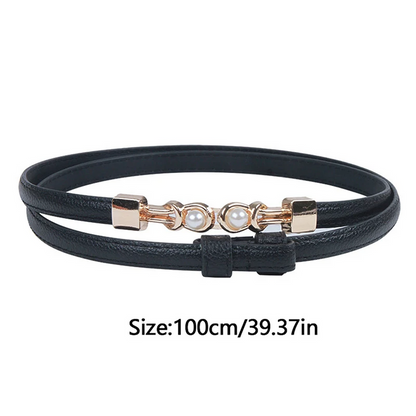 Bella Fashion Belt | Pearl Buckle Elegance 4