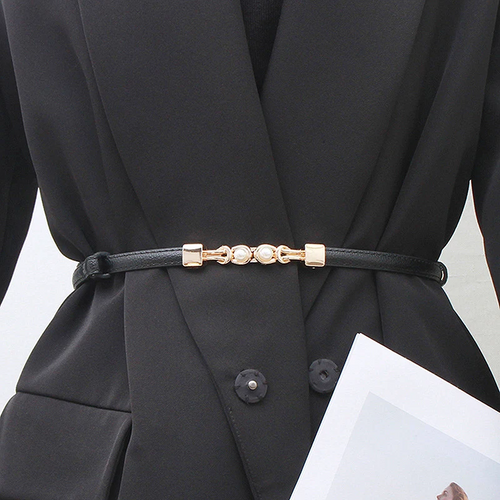 Bella Fashion Belt | Pearl Buckle Elegance 5