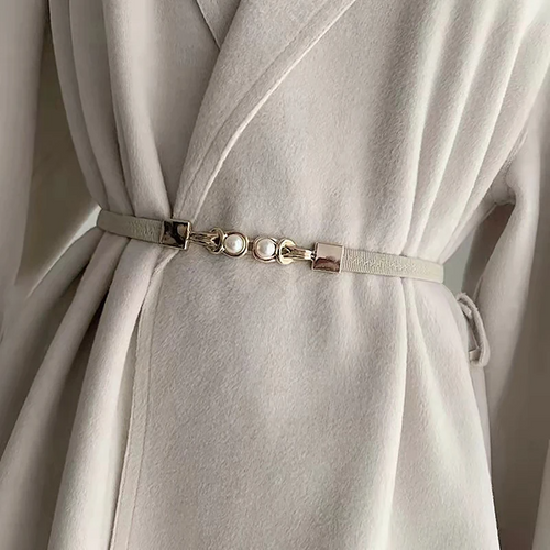 Bella Fashion Belt | Pearl Buckle Elegance 6