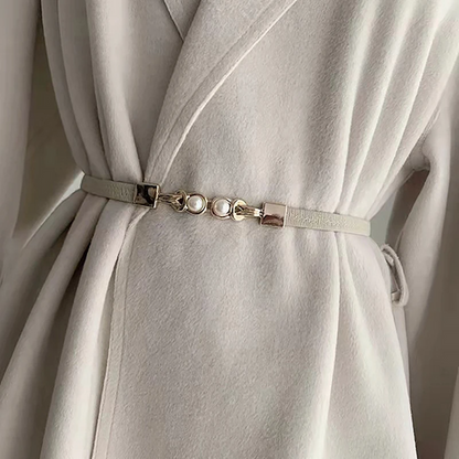 Bella Fashion Belt | Pearl Buckle Elegance 6