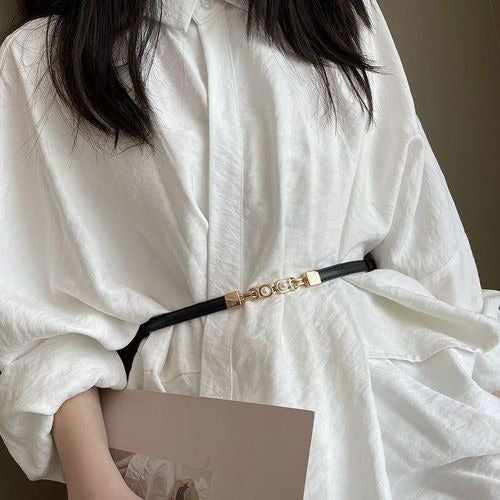 Bella Fashion Belt | Pearl Buckle Elegance 7