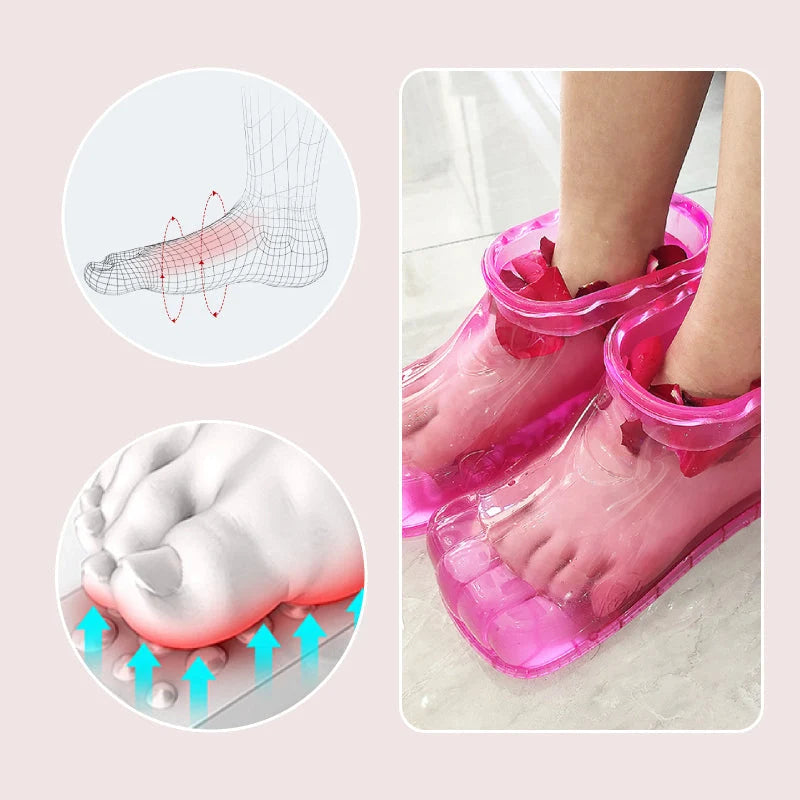 Bella Foot Bath Shoes | Ergonomic Massage, Non-Slip, Portable Set of 2 2