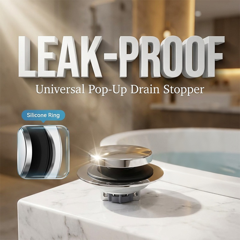 Bello Bathtub Drain Stopper | Leak-Proof, Universal Fit, Easy to Clean 0