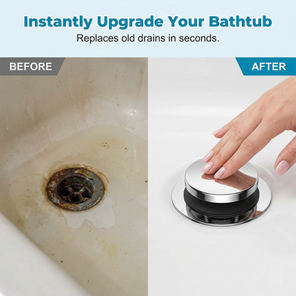 Bello Bathtub Drain Stopper | Leak-Proof, Universal Fit, Easy to Clean 1