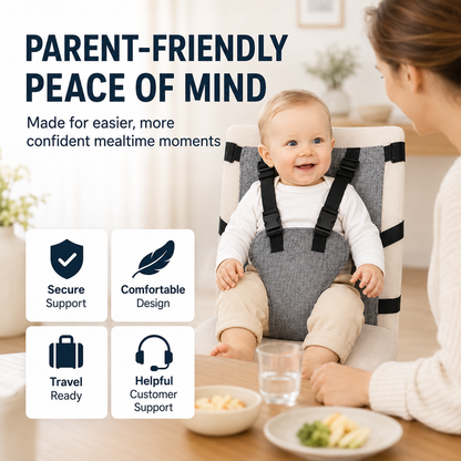 Bexley Baby Chair Harness | 5-Point Safety, Adjustable Oxford Fabric 3