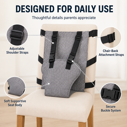 Bexley Baby Chair Harness | 5-Point Safety, Adjustable Oxford Fabric 6