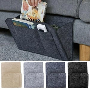 Bexley Bedside Caddy | Multi-Pocket Felt Nightstand Organizer 7
