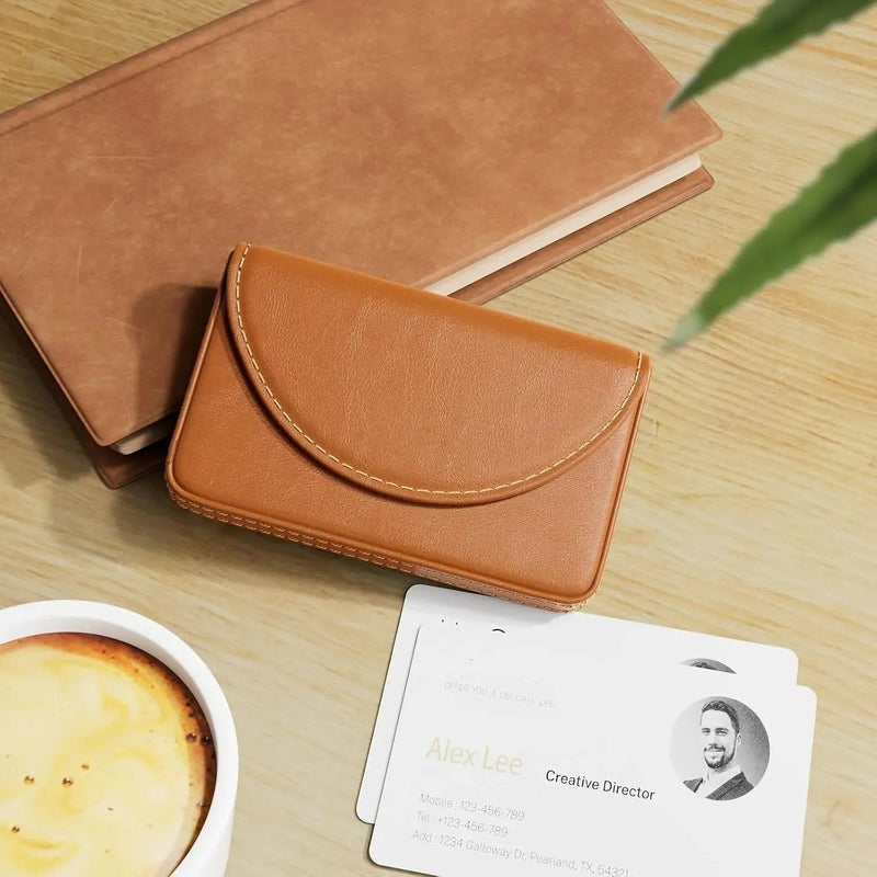 Bexley Business Card Holder | Slim PU Leather Magnetic Case 3