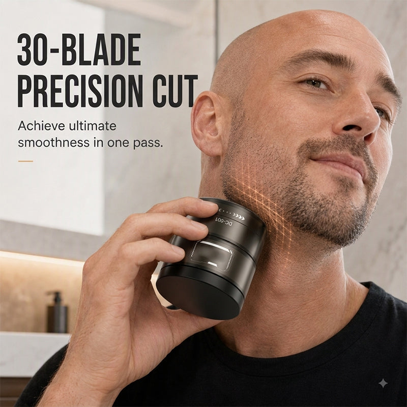 Bexon 2-in-1 Electric Shaver and Beard Trimmer | Digital Display, 30-Blade Precision 3
