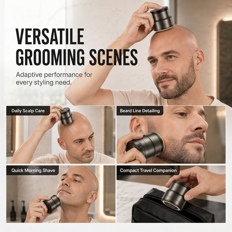 Bexon 2-in-1 Electric Shaver and Beard Trimmer | Digital Display, 30-Blade Precision 4