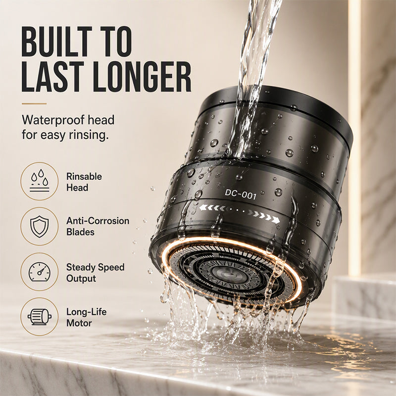 Bexon 2-in-1 Electric Shaver and Beard Trimmer | Digital Display, 30-Blade Precision 6