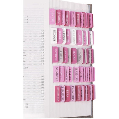 Biblio Bible Tab Set | 75-Piece Laminated Bible Index Tabs, Waterproof, Easy Alignment 1