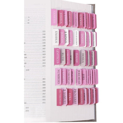 Biblio Bible Tab Set | 75-Piece Laminated Bible Index Tabs, Waterproof, Easy Alignment 13