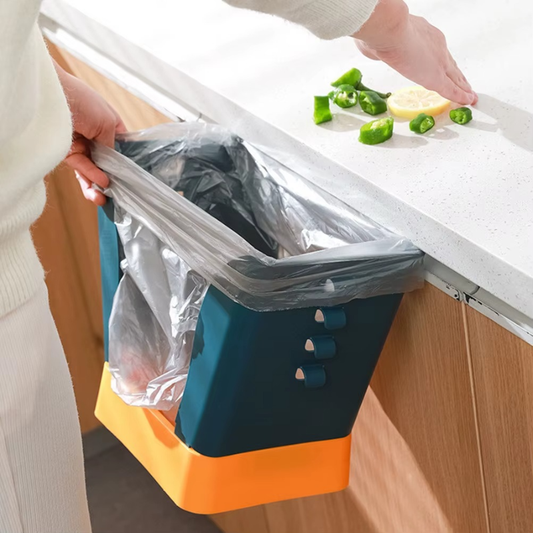 Bistro Kitchen Organizer | Adjustable Plastic Trash Bag Holder 0
