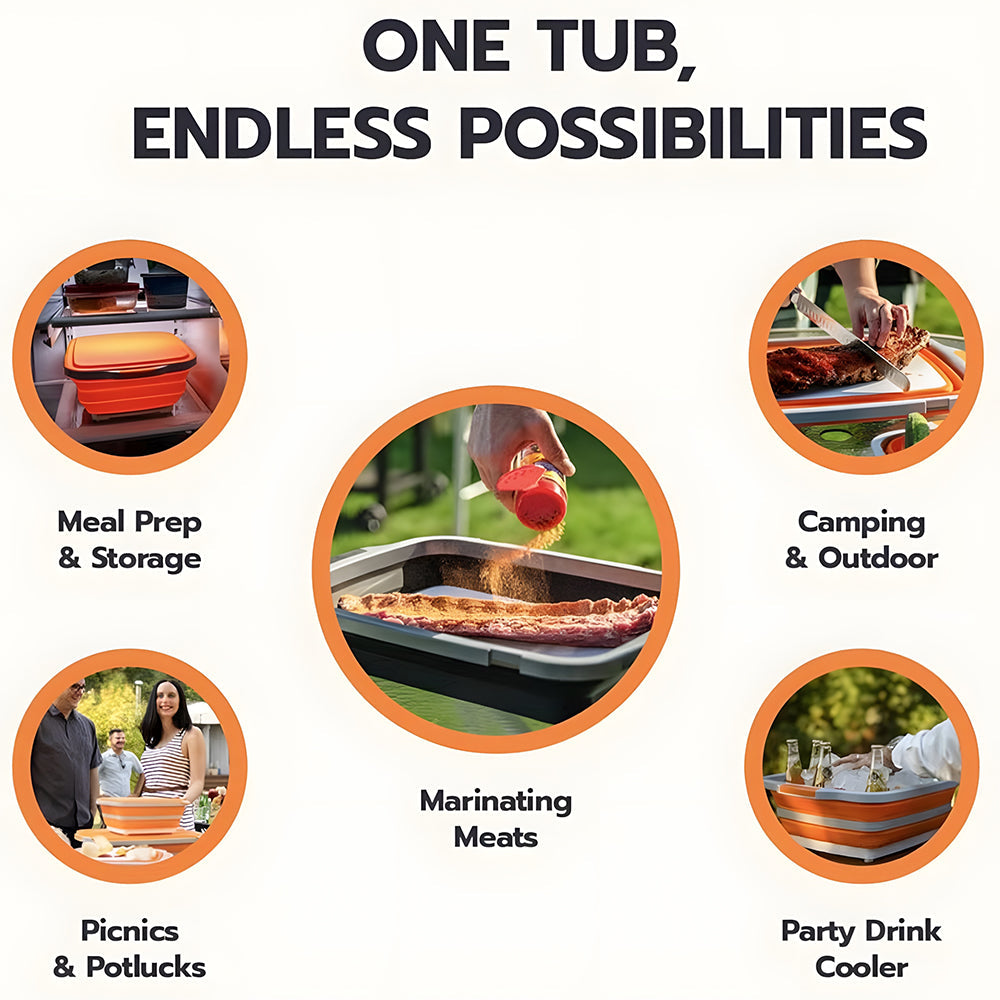 Bistro Meal Prep Tub | Collapsible, Eco-Friendly 6
