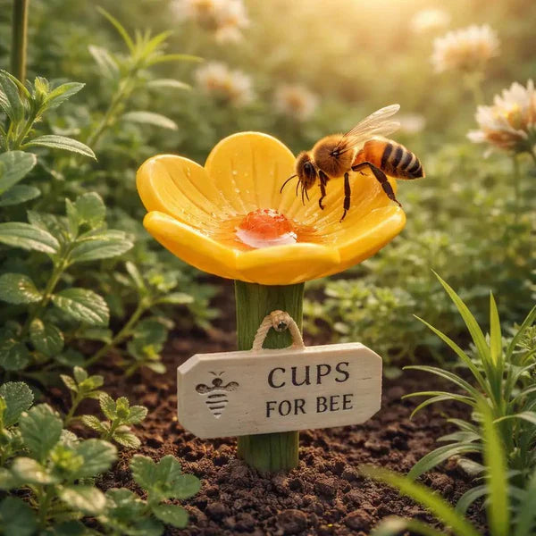 Bloom Bee Watering Station | Vibrant Resin Flower Design for Pollinators 11