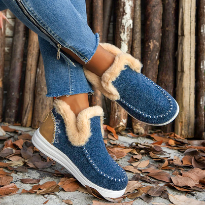 Velloro Bloom — Women’s Weatherproof Fleece-Lined Boots for Winter