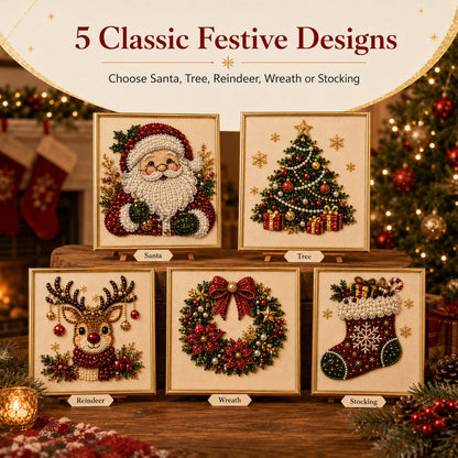 Blynn Pearl Diamond Art Kit | Christmas DIY, Beginner-Friendly, 20x20cm 3